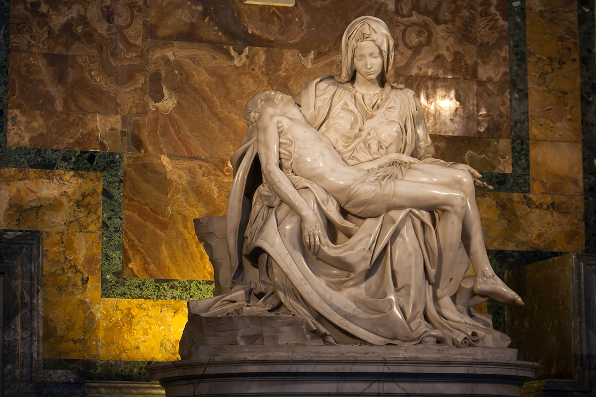 Michelangelo Buonarroti Pietà in marmo di Carrara